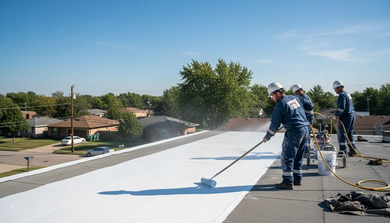 Commercial roof coating in Lewisville, OH near me